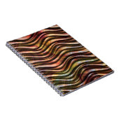 Abstract kleurig Notitieboek van Wavy Texture (Rechterzijde)