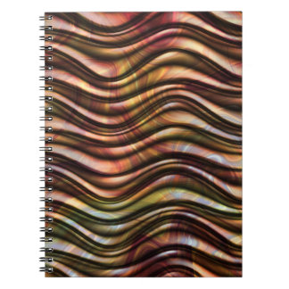 Abstract kleurig Notitieboek van Wavy Texture