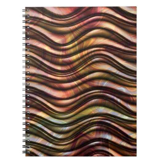 Abstract kleurig Notitieboek van Wavy Texture (Voorkant)