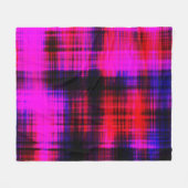Abstract kleurig  patroon fleece deken (Voorkant (Horizontaal))