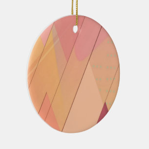 Abstract kleurig patroon keramisch ornament