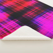 Abstract kleurig  patroon sherpa deken (3/4)