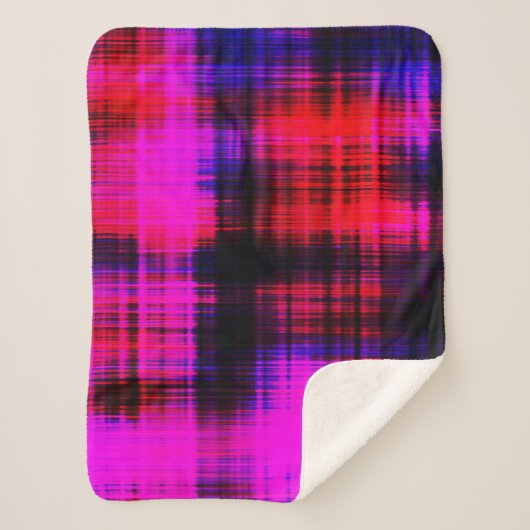 Abstract kleurig  patroon sherpa deken (Voorkant)