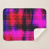Abstract kleurig  patroon sherpa deken (Voorkant (horizontaal))