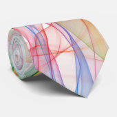 abstract kleurig rookontwerp stropdas (Opgerold)