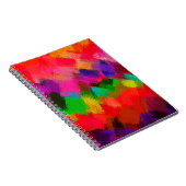 Abstract kleurig schilderen #2 notitieboek (Rechterzijde)