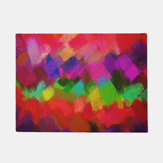 Abstract kleurig schilderen #3 deurmat (Voorkant)