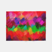 Abstract kleurig schilderen #3 fleece deken (Voorkant (Horizontaal))