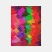 Abstract kleurig schilderen #3 fleece deken (Voorkant)