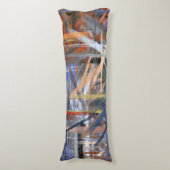 Abstract kleurig schilderen #3 lichaamskussen (Voorkant Verticaal)