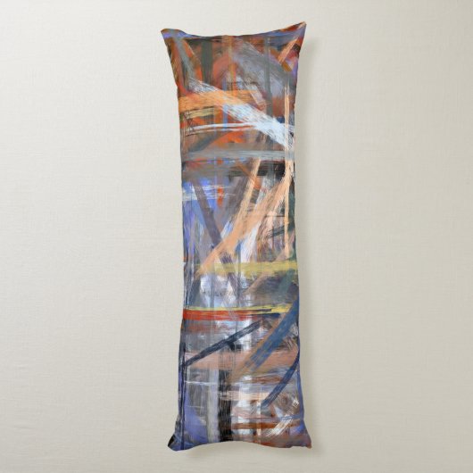 Abstract kleurig schilderen #3 lichaamskussen (Achterkant (Verticaal))