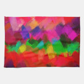 Abstract kleurig schilderen #3 theedoek (Horizontaal)