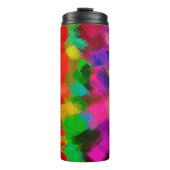 Abstract kleurig schilderen #3 thermosbeker (Voorkant)
