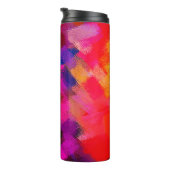 Abstract kleurig schilderen #3 thermosbeker (Geroteerd rechts)