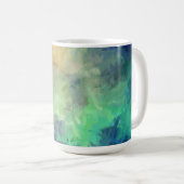 Abstract kleurig schilderen #5 koffiemok (Voorkant rechts)