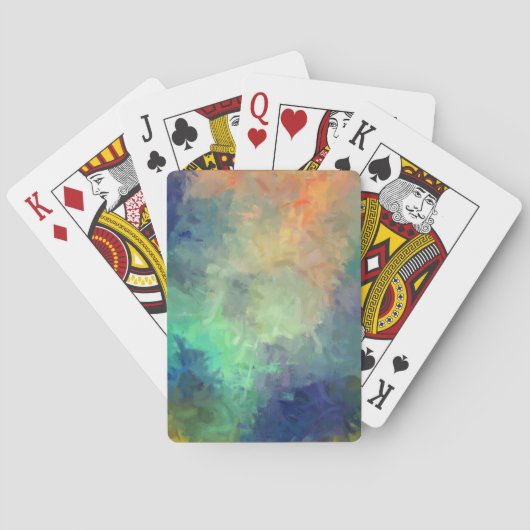 Abstract kleurig schilderen #5 pokerkaarten (Achterkant)
