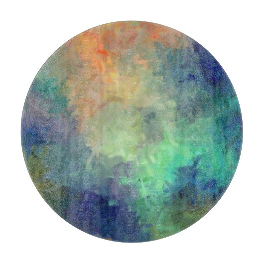 Abstract kleurig schilderen #5 snijplank (Voorkant)