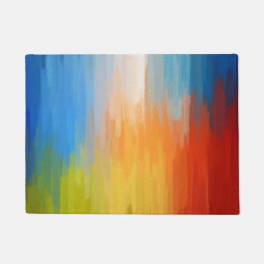 Abstract kleurig schilderen deurmat (Voorkant)