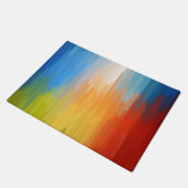Abstract kleurig schilderen deurmat (Schuin)