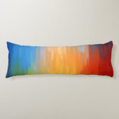 Abstract kleurig schilderen lichaamskussen (Voorkant)