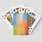 Abstract kleurig schilderen pokerkaarten (Achterkant)