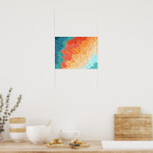 Abstract kleurig schilderen poster (Keuken)