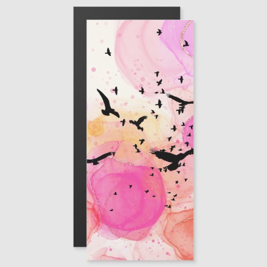 Abstract kleurig vogelpatroon (Voorkant / Achterkant)