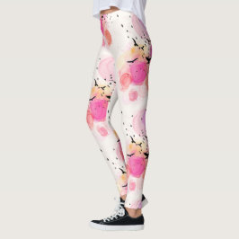 Abstract kleurig vogelpatroon leggings
