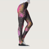 Abstract kleurig vogelpatroon leggings (Rechts)