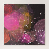 Abstract kleurig vogelpatroon legpuzzel (Horizontaal)