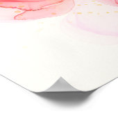 Abstract kleurig vogelpatroon poster (Hoek)