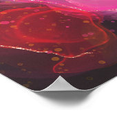 Abstract kleurig vogelpatroon poster (Hoek)