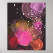 Abstract kleurig vogelpatroon poster (Voorkant)