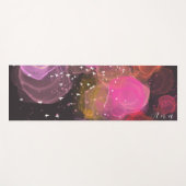 Abstract kleurig vogelpatroon yogamat (Voorkant (horizontaal))