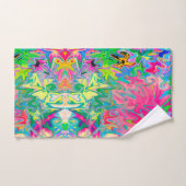 Abstract kleuring van de bloemtuin bad handdoek (Handdoek)
