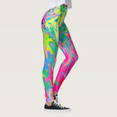 Abstract kleuring van de bloemtuin leggings (Rechts)