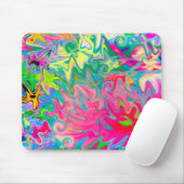 Abstract kleuring van de bloemtuin muismat (Met muis)