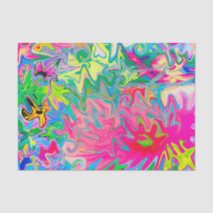 Abstract kleuring van de bloemtuin tissuepapier
