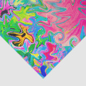 Abstract kleuring van de bloemtuin tissuepapier (Detail)