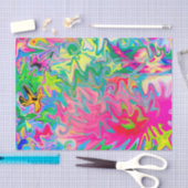 Abstract kleuring van de bloemtuin tissuepapier (Craft)