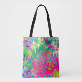 Abstract kleuring van de bloemtuin tote bag (Voorkant)