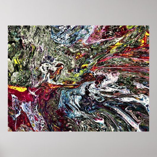 Abstract kleuronderzoek 45, poster (Voorkant)