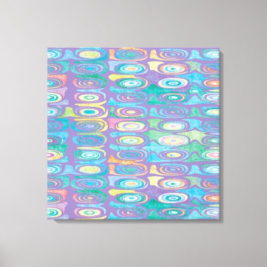 Abstract kleurpatroon 1 canvas afdruk (Voorkant)