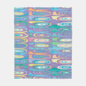 Abstract kleurpatroon 1 fleece deken (Voorkant)