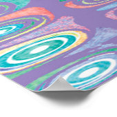 Abstract kleurpatroon 1 poster (Hoek)