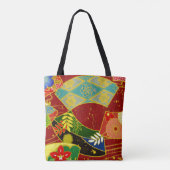 Abstract kleurpatroon 4 tote bag (Achterkant)