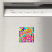 abstract kleurpatroon magneet (Insitu (Vaatwasser))