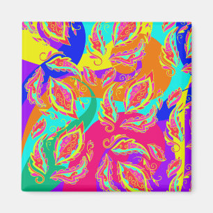 abstract kleurpatroon magneet