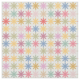 Abstract kleurrijk bloemmotief Stof