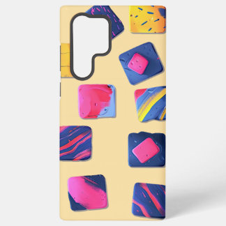 Abstract Kleurrijk Blokkenpatroon Samsung Galaxy Hoesje